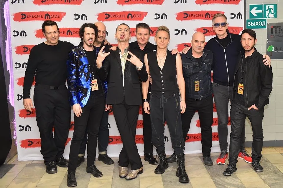 Black Line with Depeche Mode backstage — Russia, Global Spirit Tour 2018