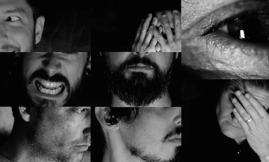 Collage of the Black Line collaborators in black and white