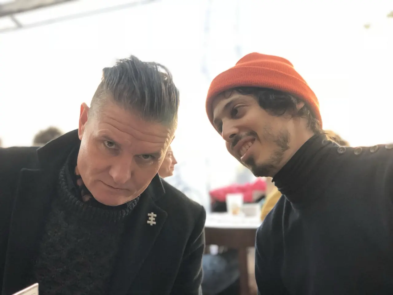 Two men in a selfie