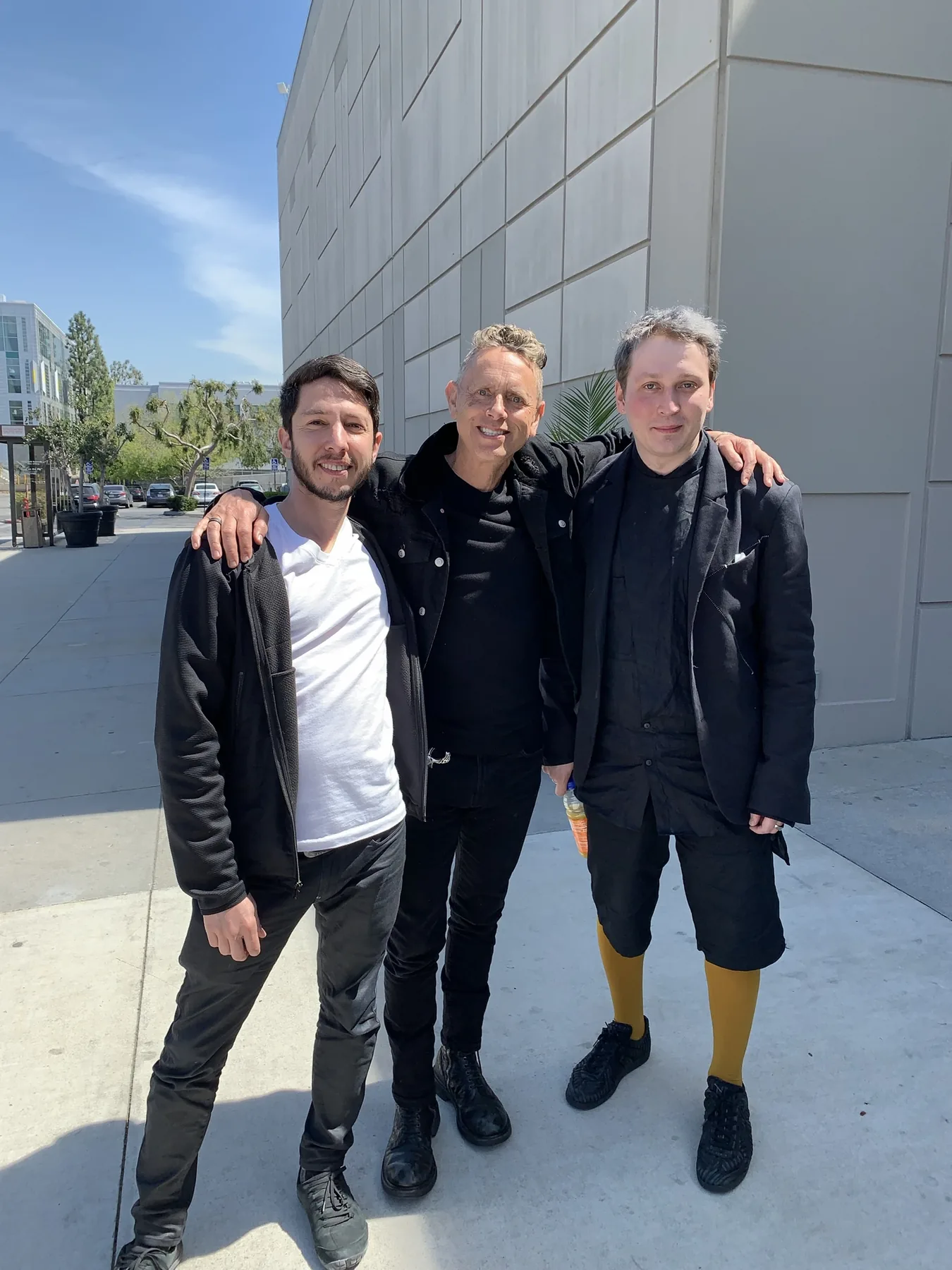 With Martin Gore of Depeche Mode and Roman of Black Corporation, Los Angeles